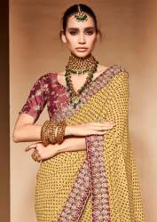 Georgette Bandhani Print Saree 