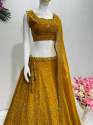 GEORGETTE EMBROIDERED LEHENGA CHOLI thumb 1
