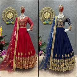 Georgette Embroidery Gown