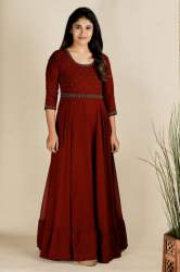 Georgette Party wear Gown With Inner