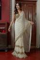 GEORGETTE SAREE WITH SEQUENCE EMBROIDERY WORK thumb 2