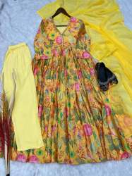 GOWN CHINON  SILK BOTTOM 