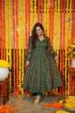 Green Color Tabby Organza Suit with Dupatta  thumb 3