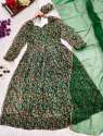 Green Color Tabby Organza Suit with Dupatta  thumb 7