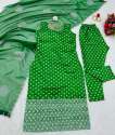 Green Silk Suit Set With Dupatta thumb 6