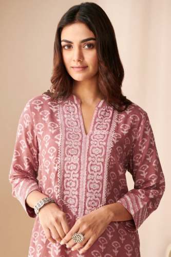 HAnd Work Pure Cotton Mul Mul Kurtis
