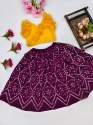 Heavy Faux Georgette Kids Girls Lehenga  thumb 1