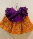 Heavy Faux Georgette Kids Girls Lehenga  thumb 6
