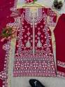 Heavy Faux Georgette With Heavy Embroidery Sequence Suit  thumb 4