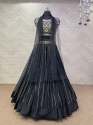 Heavy Fox Georgette Satin Patta lehengha choli thumb 12