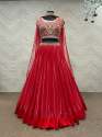 Heavy Fox Georgette Satin Patta lehengha choli thumb 2