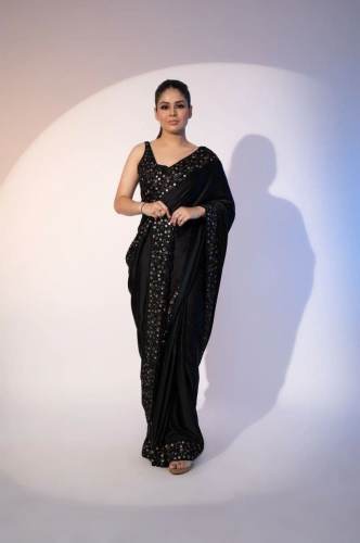Heavy Georgette sarees With Sequence Work 
