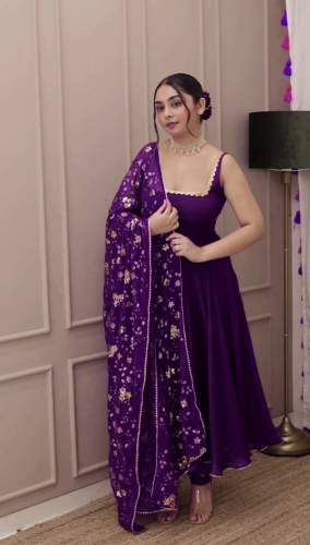 Heavy Georgette Sequence Embroidery Suit