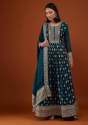 Heavy Georgette With Fully Embroidery Work Gown  thumb 12
