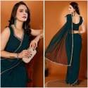 HEAVY GEORGETTE WITH REAL MIRROR WORK SAREE COLLECTION FOR WOMAN thumb 2