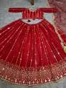 Heavy Net Embroidered Party Wear Lehenga Choli thumb 5