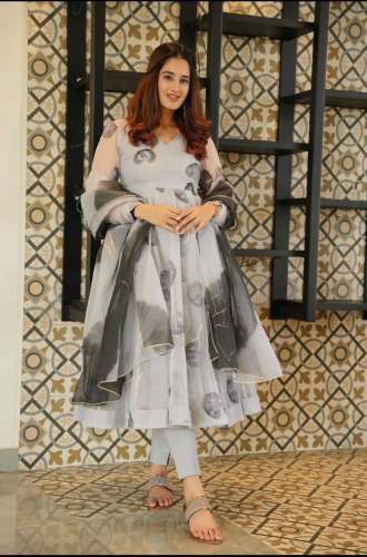 Heavy Organza Silk Anarkali gown