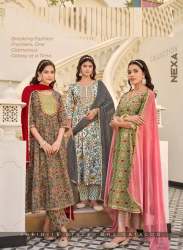  Heavy printed Anarkali Top With Pant & Dupatta 