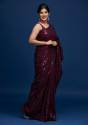 Heavy Soft Sequence Saree thumb 13