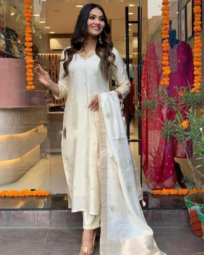 heavy viscose roman silk kurti collection