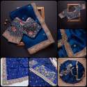 Heavy Wedding Wear Rangoli Silk Embroidery Saree thumb 3