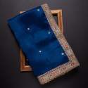 Heavy Wedding Wear Rangoli Silk Embroidery Saree thumb 4