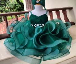 HEVY NET FULL DOUBLE FLAIR KIDS FROCK