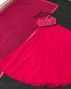 Hot Pink Designer Georgette Lehenga Choli thumb 7