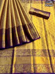 Kanjivaram Pattu Silk Zari Weaving Saree