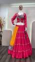 Kinjal Dave Gamthi Chain Work Rayon Lehenga Choli thumb 5