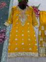 LADIES DRESSES HEAVY CHINNON WITH Embroidery SUIT thumb 1