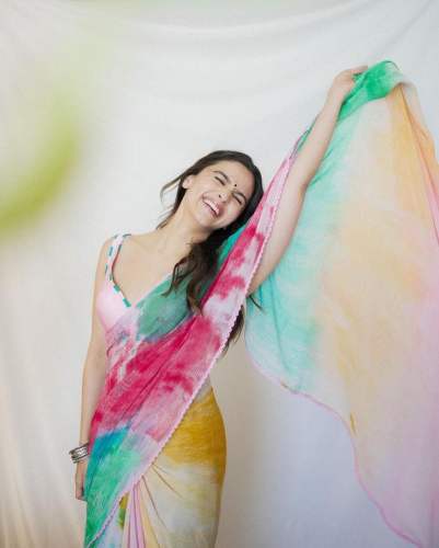 Launching Aila Bhatt Faux Georgette Saree