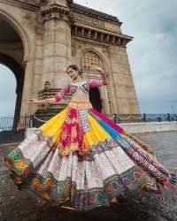 Launching Butter Silk Mirror Work Lehenga Choli