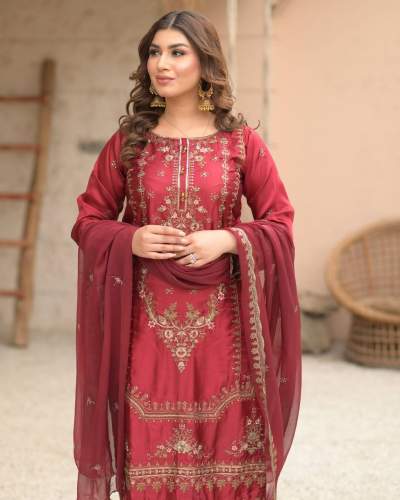 Launching New Designer Party Wear Look Organza Pure Pakistani Suit