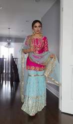 Launching New Faux Georgette Sharara Suit With Embroidery Work 