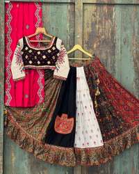 Launching New Flair Butter Silk Printed Lehenga Choli