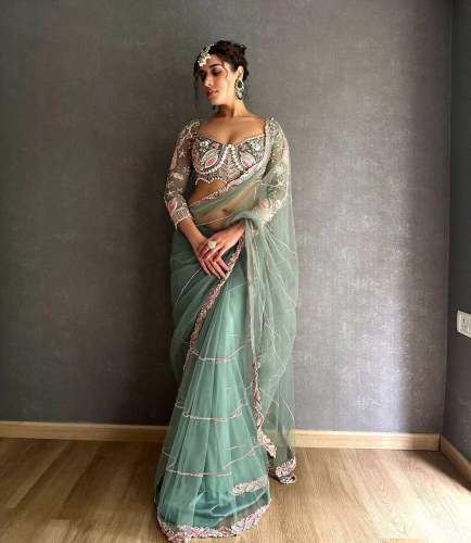 Launching Organza Silk Saree