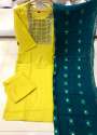 LEMON TEA Cotton Embroidered Kurti Set thumb 4