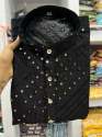 Mens Banglori Silk With Mirror Work Kurta Pajama thumb 1