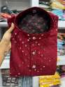 Mens Banglori Silk With Mirror Work Kurta Pajama thumb 2