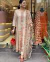 Multicoloured  kurti with  work and Dupatta thumb 1