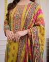  Multicoloured  print kurti  with Dupatta thumb 4