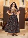 navratri-special-long-frill-gown-with-heavy-gamthi