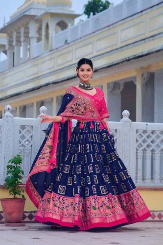 navratri Tussar Silk Lehenga choli Collection