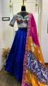 Navratri Women Silk Lehenga Choli  thumb 6