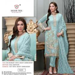 New Collection Heavy Georgette Embroidery Work Pakistani Suits