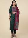 New Cotton Printed  Kurta Pant & Dupatta set