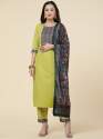 New Cotton Printed  Kurta Pant & Dupatta set thumb 2
