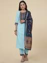 New Cotton Printed  Kurta Pant & Dupatta set thumb 3