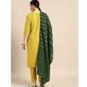 New Designer Cotton Kurti Pant With Dupatta thumb 2
